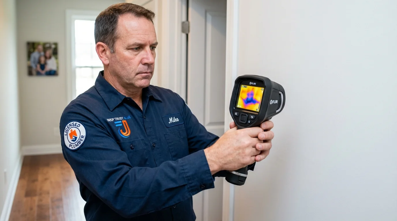 Thermal imaging leak detection by Johns Plumbing LLC in Plummer